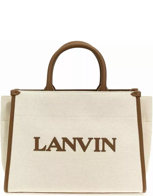 Lanvin Logo Canvas Shopping Bag