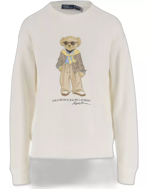 Ralph Lauren Cotton Blend Polo Bear Sweatshirt