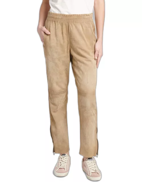 Journey Waxed Leather Jogging Pant