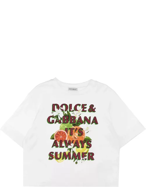 Dolce & Gabbana Glitter Print T-shirt