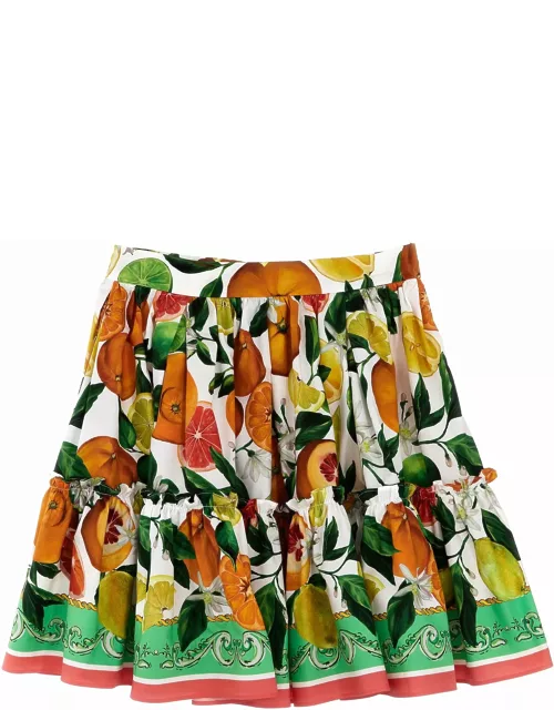 Dolce & Gabbana Fruit Print Skirt
