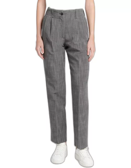 Journey Tapered High-Rise Wool-Blend Pant