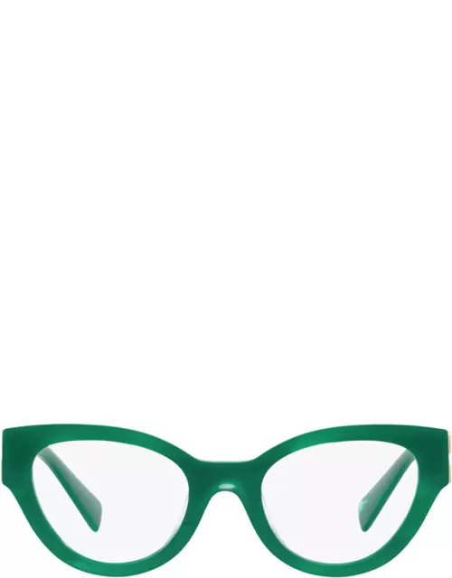 Miu Miu Eyewear Mu 01vv Green Glasse