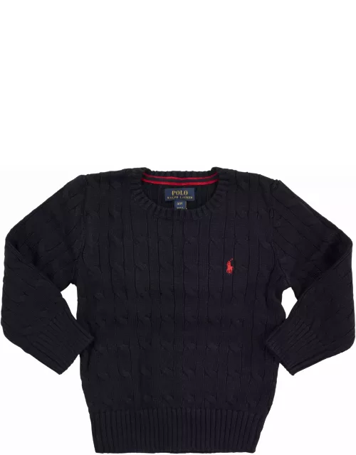 Ralph Lauren Crew-neck Cotton Cable-knit Sweater
