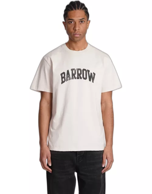 Barrow T-shirt In Beige Cotton