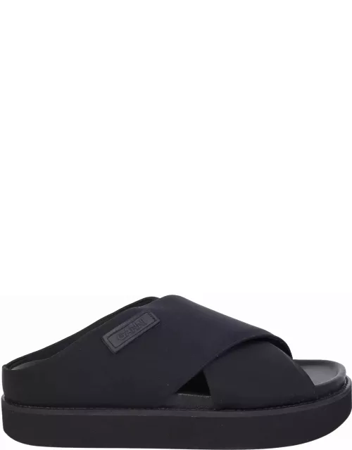 Ganni Crossover-strap Sandal
