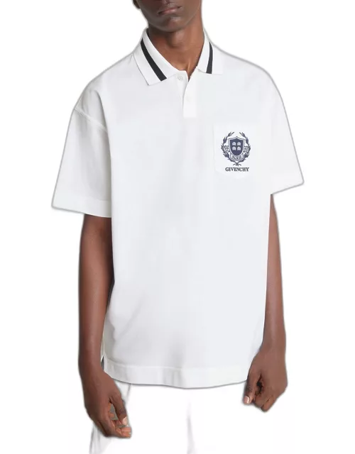 Men's University Logo Pique Polo Shirt