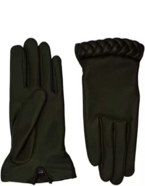 Edith Braided Leather Glove