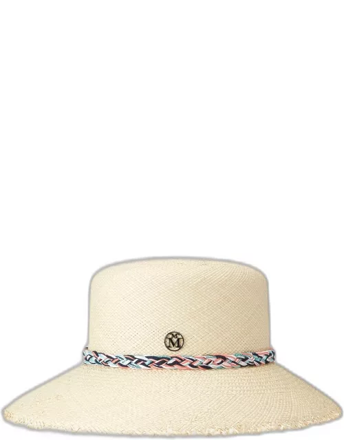 New Kendall Brisa Straw Bucket Hat With Braided Cord