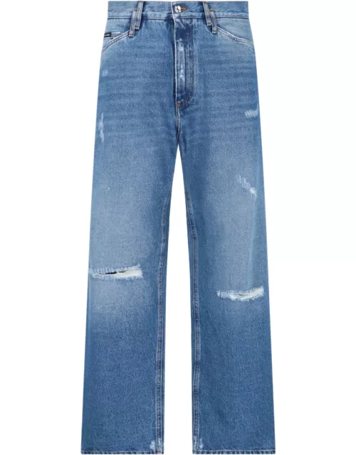 Dolce & Gabbana Destroyed Detail Jean