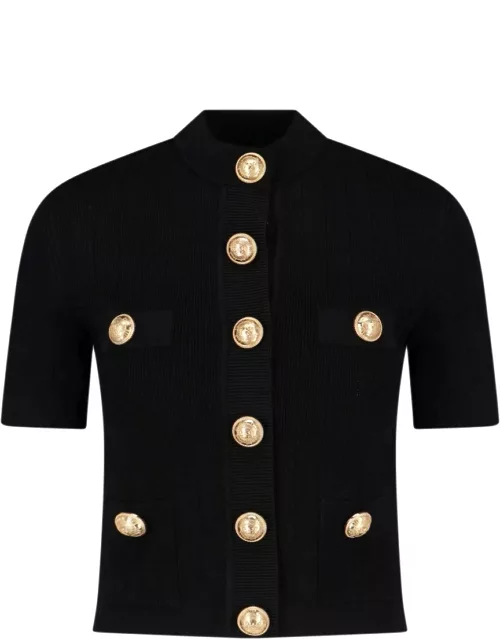 Balmain Gold Buttons Cardigan