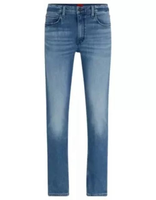 Extra-slim-fit jeans in blue stretch denim- Blue Men's Jean