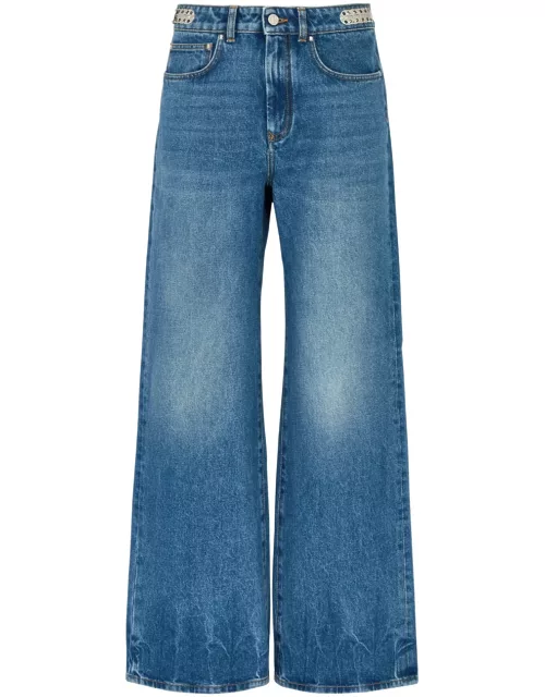 Rabanne Embellished Wide-leg Jeans - Denim - 25 (W25 / UK6 / XS)