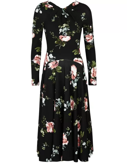 Erdem Floral-print Jersey Midi Dress - Pink - 10 (UK10 / S)