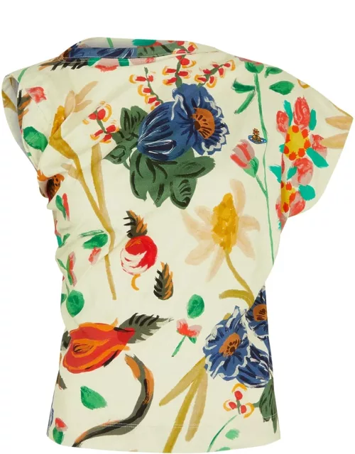 Vivienne Westwood Hebo Floral-print Cotton top - Multicoloured - M (UK12 / M)