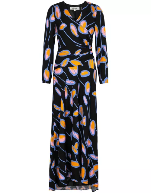 Diane Von Furstenberg Lanira Printed Satin Maxi Dress - Multicoloured - 2 (UK6 / XS)