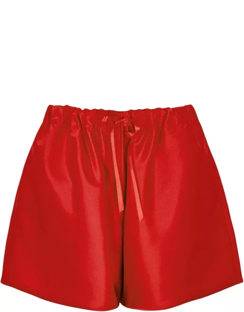 Simone Rocha Satin Shorts - Red - 10 (UK10 / S)