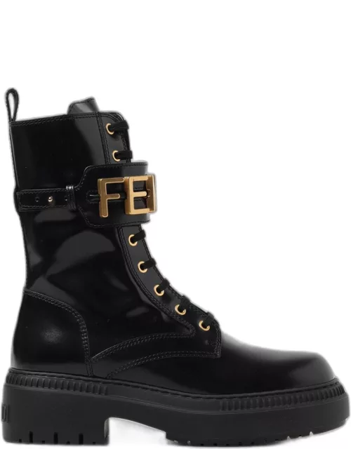 Flat Ankle Boots FENDI Woman colour Black