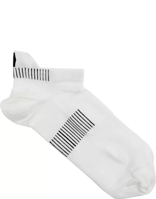 ON Ultralight Low Stretch-jersey Trainer Socks - White And Black - M (UK12 / M)