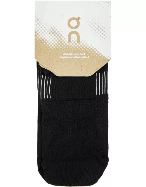 ON Ultralight Low Stretch-jersey Trainer Socks - Black And White - S (UK8-10 / S)