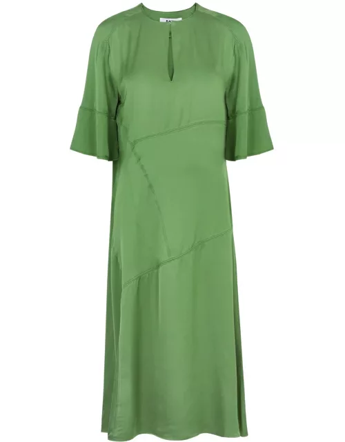 Day Birger ET Mikkelsen Janis Satin Midi Dress - Green - 38 (UK10 / S)