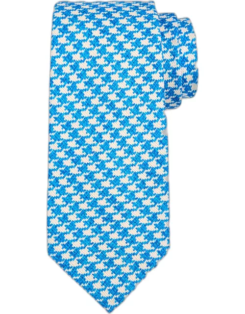 Men's Silk Houndstooth Tie