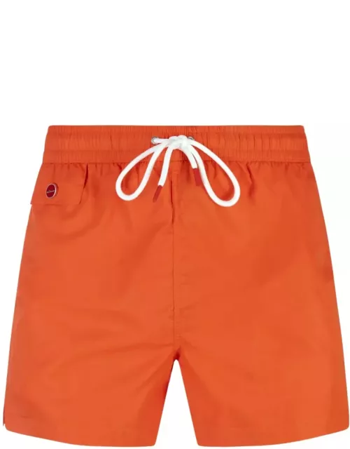 Kiton Orange Swim Short