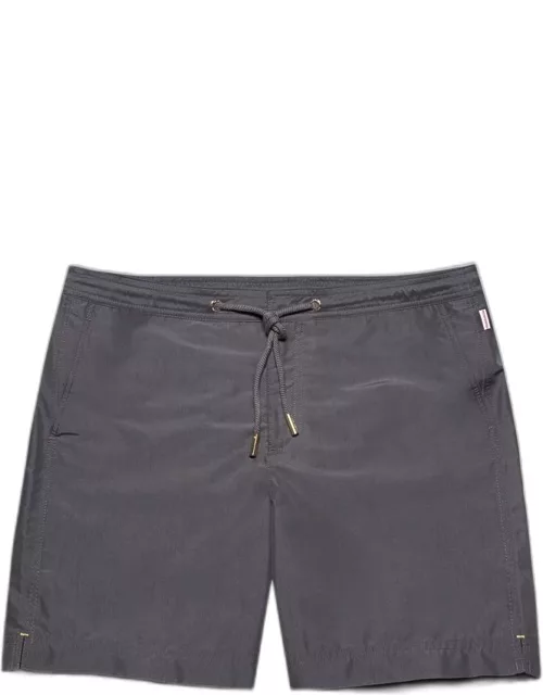 Bulldog Drawcord - Mid-Length Drawcord Swim Shorts In Piranha Grey