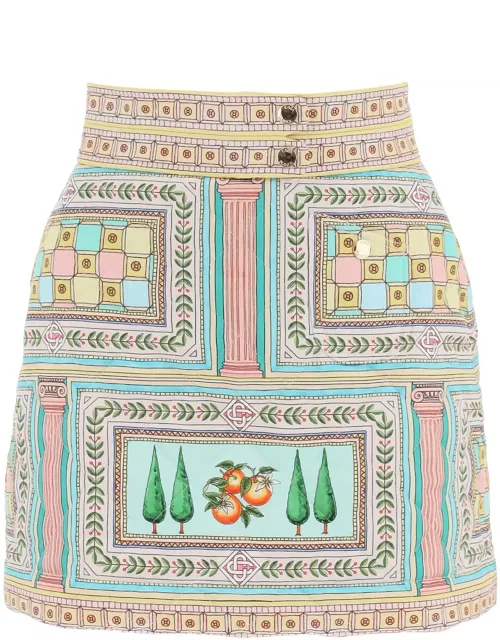 CASABLANCA Le Labyrinthe quilted mini skirt