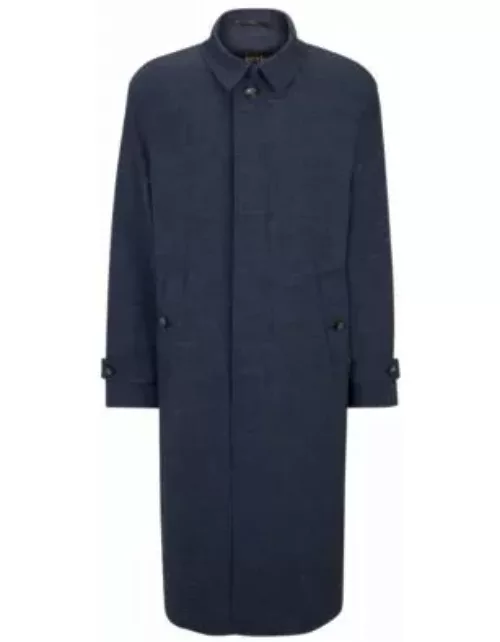 Regular-fit coat- Dark Blue Men's Formal Coat