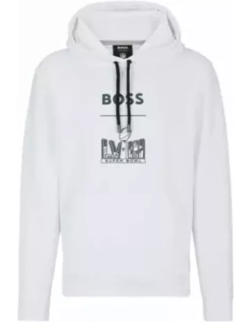 BOSS x NFL hoodie with metallic print- White Men's Tracksuit