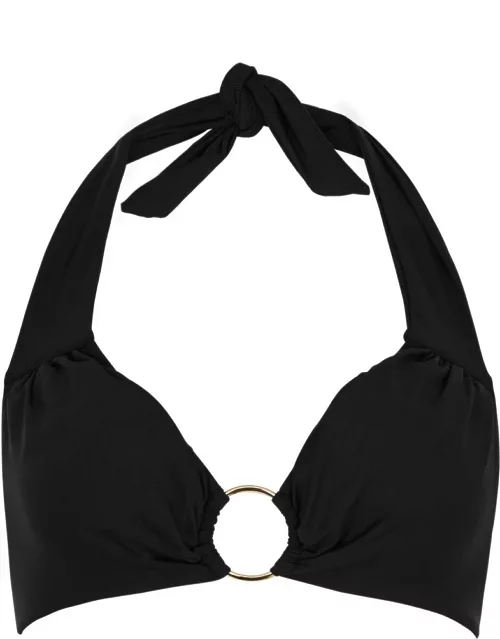 Melissa Odabash Brussels Halterneck Bikini top - Black - 6 (UK 6 / XS)