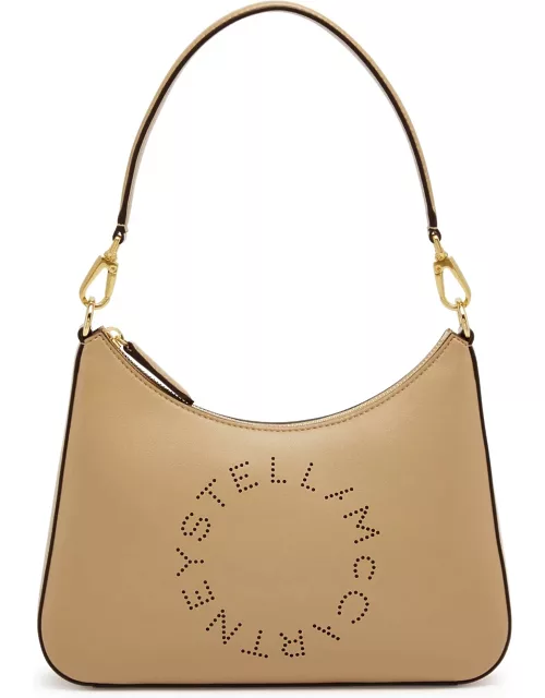 Stella Mccartney Stella Logo Faux Leather Shoulder bag - Sand