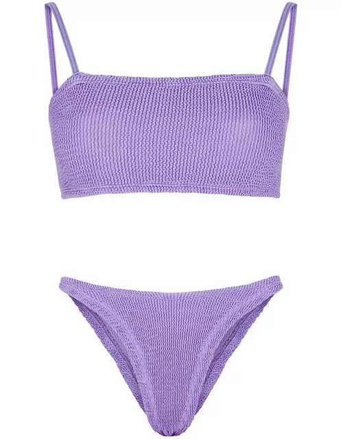 Hunza G Gigi Seersucker Bikini - Lilac - One