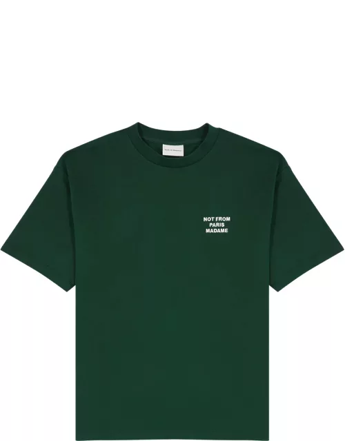 DRÔLE DE Monsieur Nfpm Embroidered Cotton T-shirt - Green