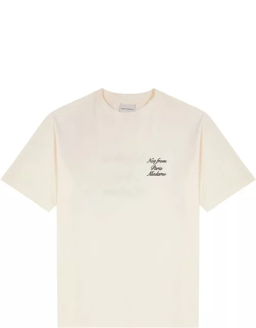 DRÔLE DE Monsieur Nfpm Embroidered Cotton T-shirt - Crea