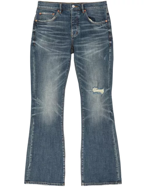 Purple Brand Distressed Flared Jeans - Indigo - 32 (W32 / M)