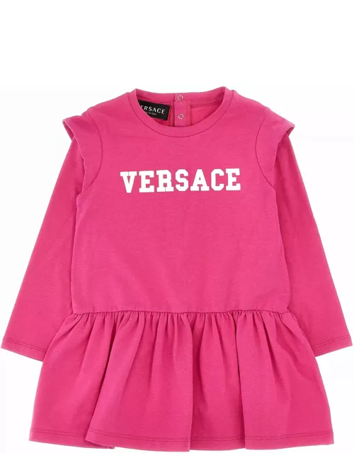 Versace Logo Print Dres