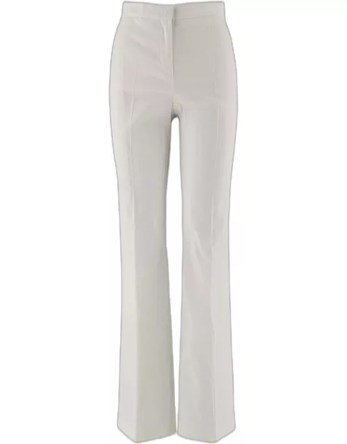 Pinko Linen And Viscose Blend Flared Pant