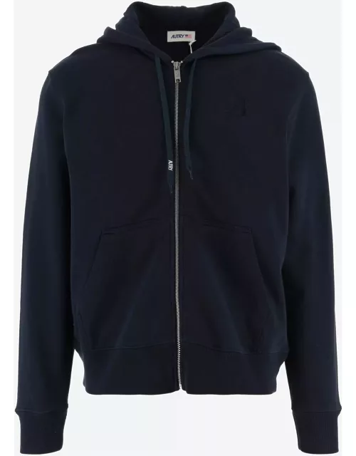 Autry Stretch Cotton Hoodie With Logo