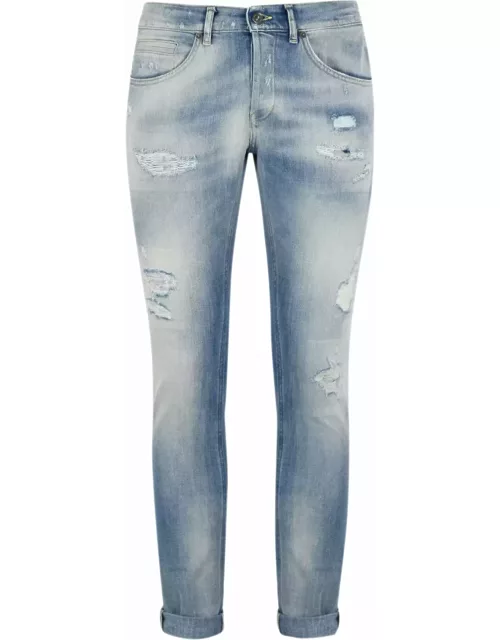 Dondup George Jeans In Denim With Tear