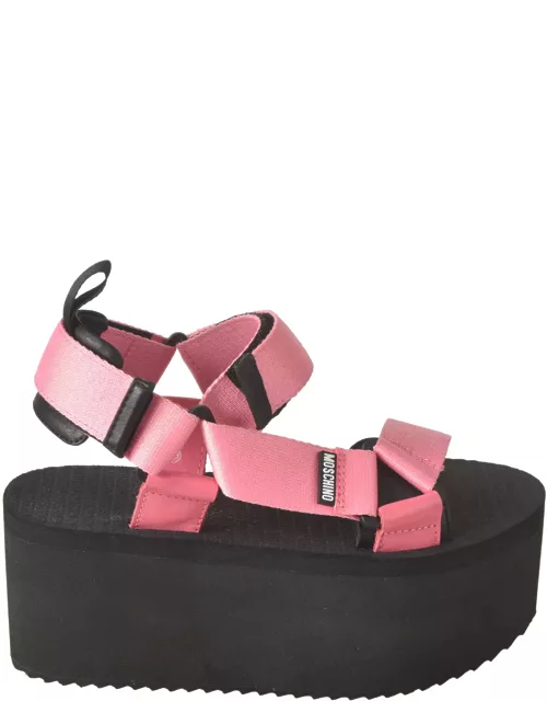 Moschino Strappy Wedge Sandal
