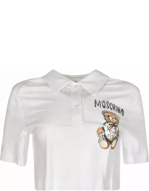 Moschino Cropped Polo Shirt