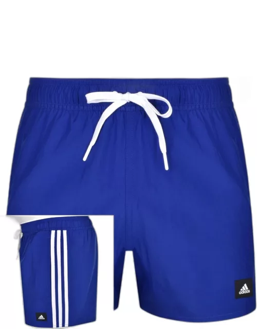 adidas 3 Stripes Swim Shorts Blue
