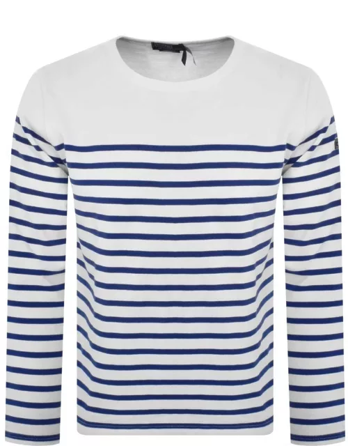 Ralph Lauren Long Sleeved Striped T Shirt White