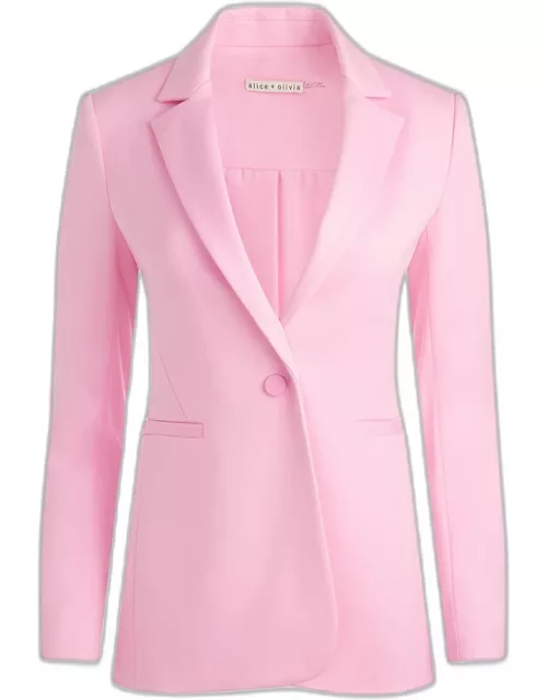 Macey Fitted Single-Breasted Blazer