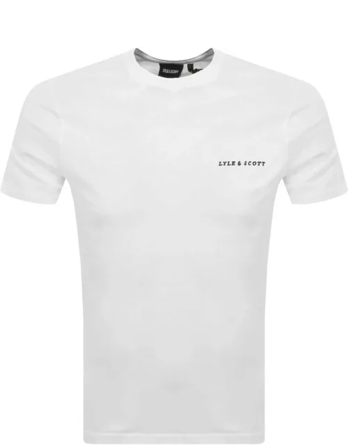Lyle And Scott Embroidered T Shirt White