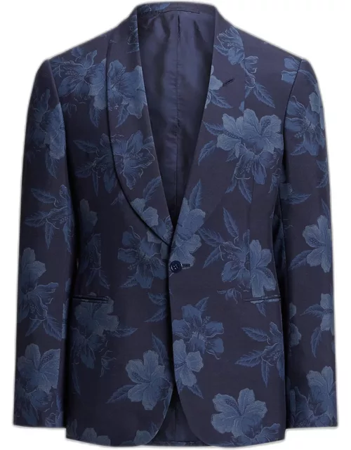 Men's Gregory Handmade Hibiscus Silk Sport Coat