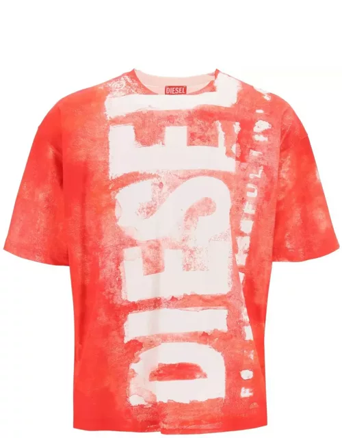 DIESEL printed t-shirt with over