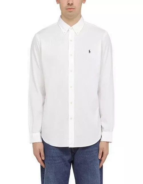 White cotton Custom-fit shirt